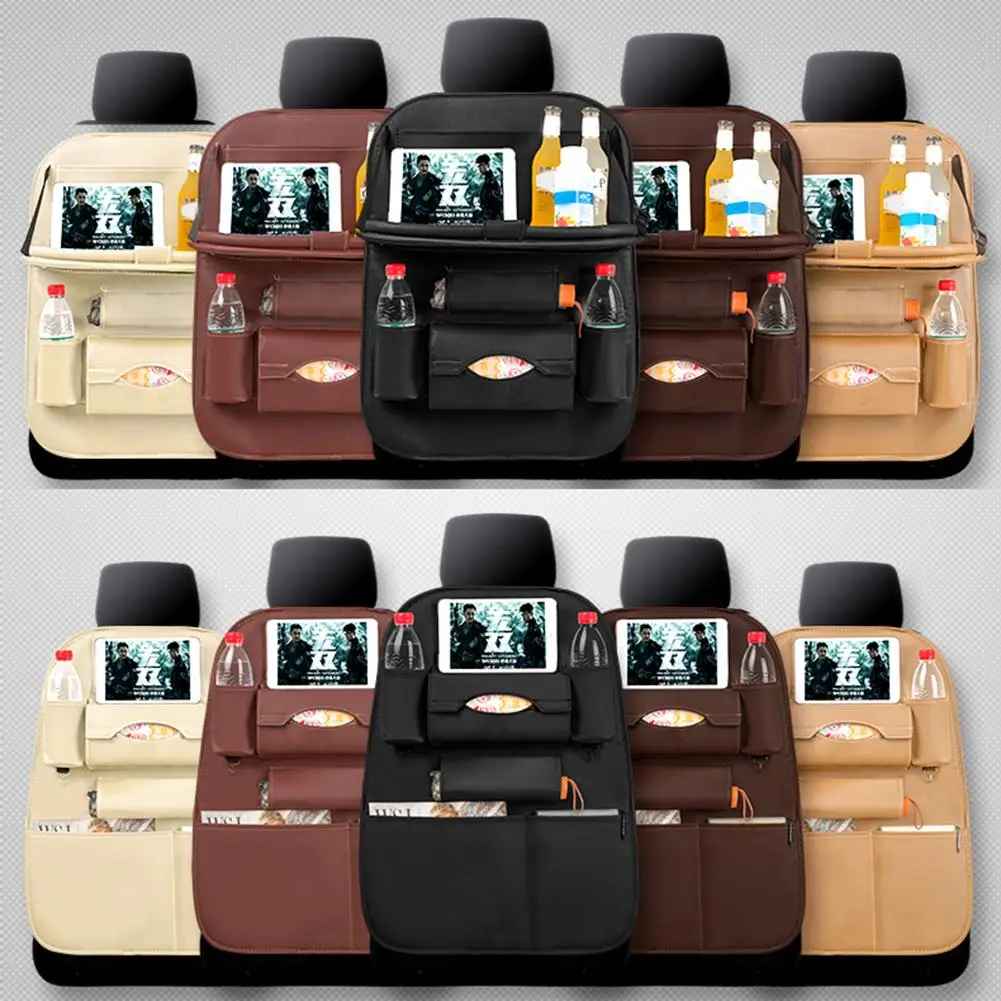 Складная подвесная сумка для заднего сиденья автомобиля поднос закусок хранения