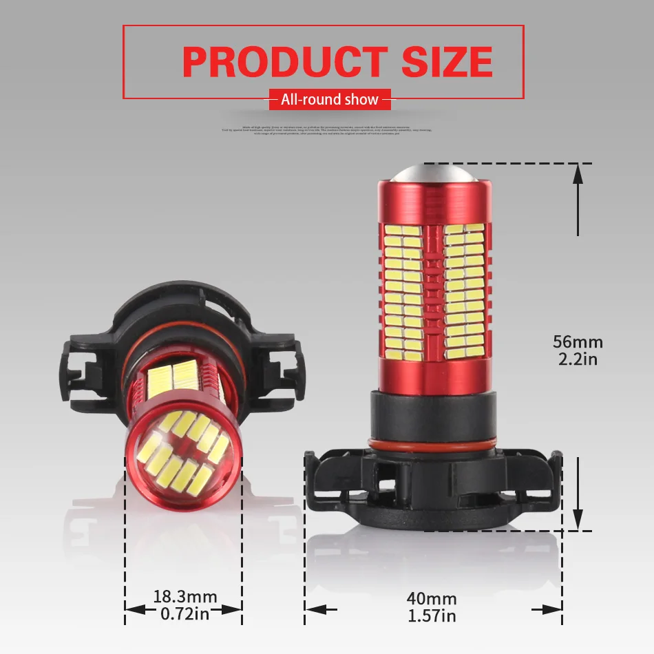 AILEO без ошибок canbus PSY24W светодиодный 106 SMD аварийный свет сигнальные огни для VW Passat B7 TIGUAN Golf MK6 Audi Citroen C5 Opel