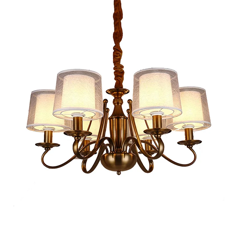

Creative European Style Chandelier Living Room Dining Table Pendant Light Restaurant Cafe Bar Imitation Bronze Suspension Lamp