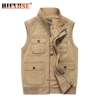 plus big size m 8xl brand clothing autumn mens vests sleeveless jacket cotton casual multi pocket vest male wai