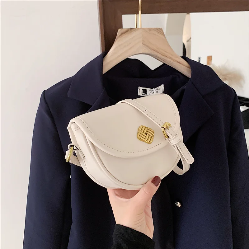 

High Quality Korean Ladies Mini Shoulder Bag 2021 Net Celebrity New Messenger Handbags Hot Sale Single Shoulder Saddle Bag