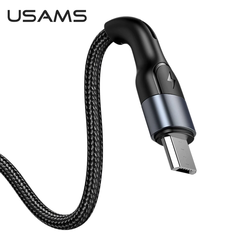 Кабель Micro USB USAMS для зарядки Samsung Redmi Xiaomi Huawei Android|Кабели мобильных телефонов| |