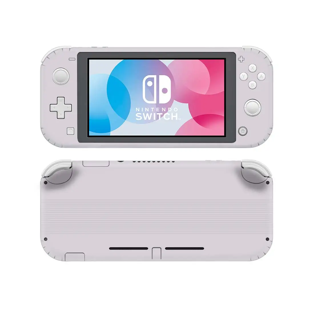 Однотонная красная/зеленая Виниловая наклейка для Nintendo Switch Lite NSL защитная пленка