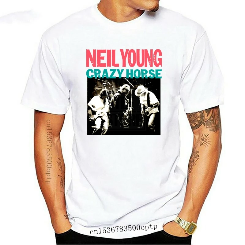 

New Neil Young Crazy Horse T Shirt Vintage Concert Retro Rock Band Size S To 2xl 2021 Fashion Mens Short Sleeve Cotton T Shirts