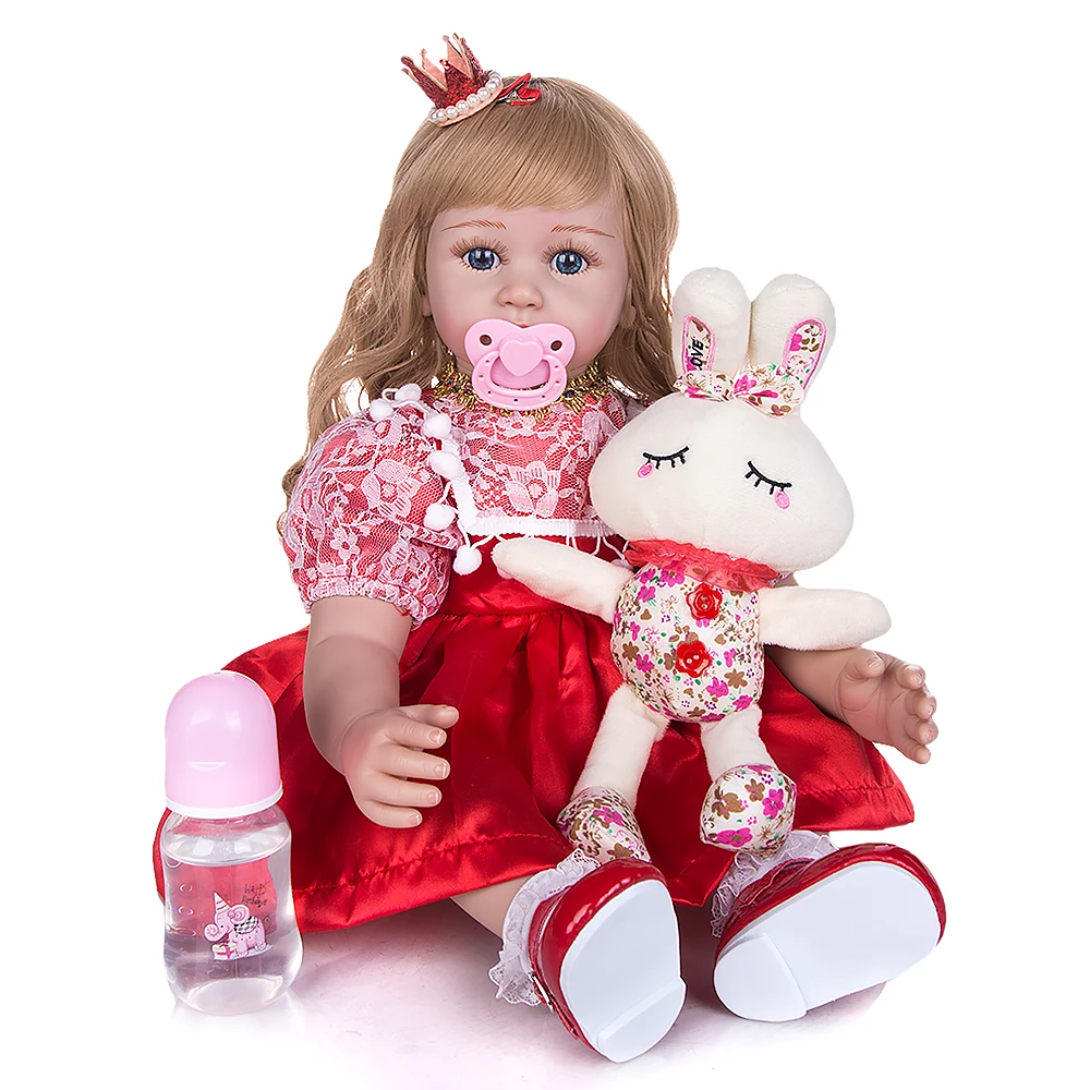 Кукла новорожденная силиконовая 24 дюйма 60 см |