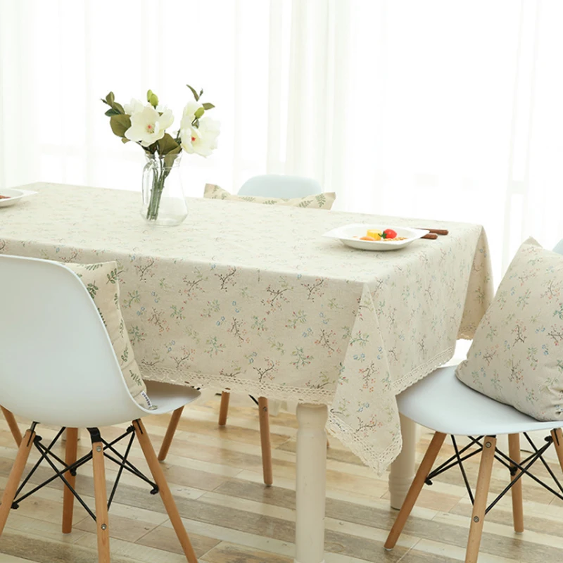 Простые скатерти из хлопка и льна в скандинавском стиле маленький