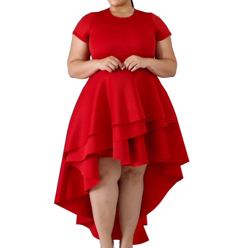 Wipalo весна лето размера плюс женское элегантное платье с овальным вырезом