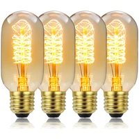 retro edison light bulb e26 110v 40w t45 filament incandescent ampoule bulbs vintage edison lamp home decoration 4 pcsset