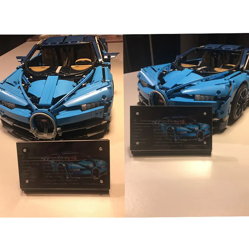 

The Acrylic Display Stand Brand Name Plate Compatible With 42083 Building Blocks Bricks Toys Decoration