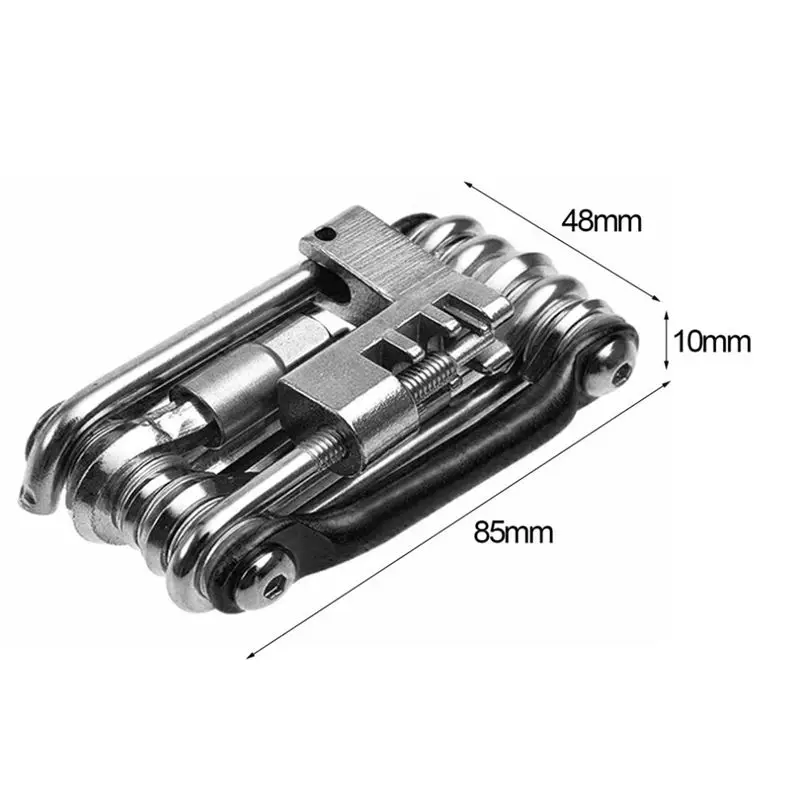 

11 In 1 Bicycle Sets Bike Multi Repair Wrench Screwdriver Steel Folding With Bicycle Chain Cutter