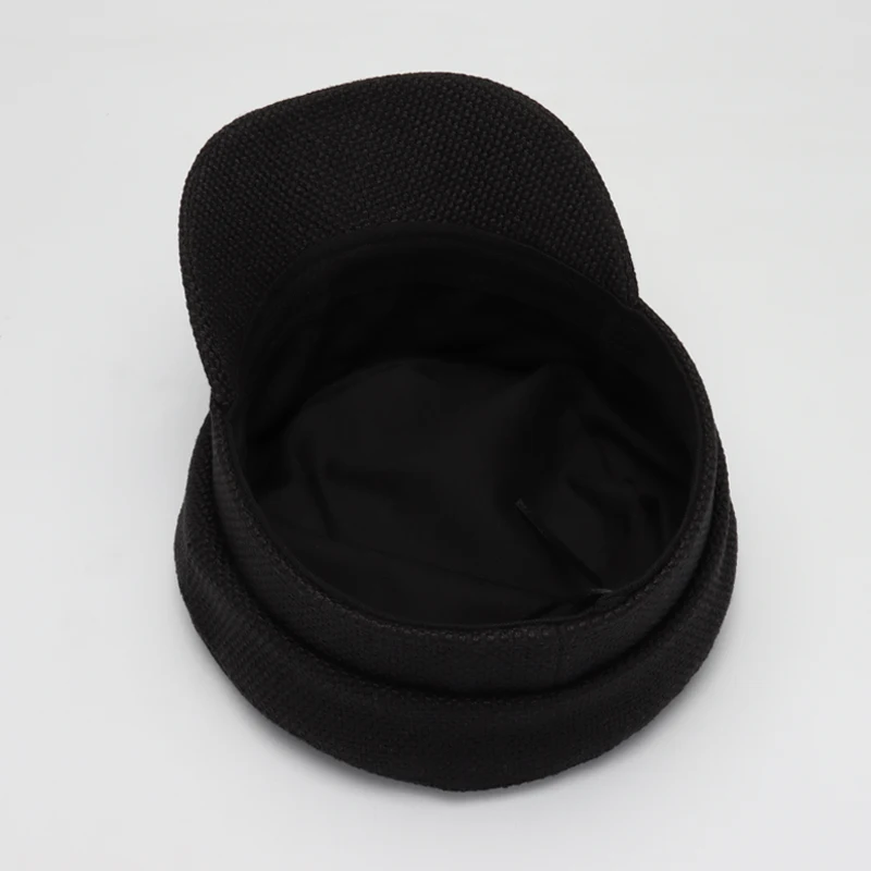 Женская шляпка в стиле милитари COKK хлопковая художника с плоской подошвой