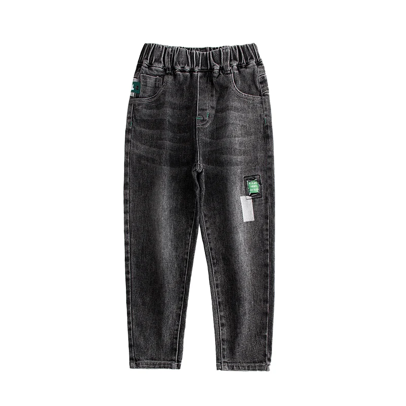 Джинсы для мальчиков подростков повседневные хлопковые брюки карандаш с