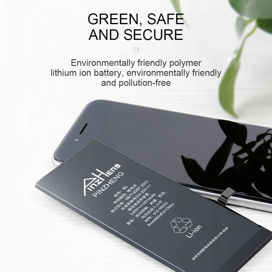 pinzheng new 100 phone battery for iphone 5 5s se 6 6s 7 8 mobile phone battery with machine tools kit mobile batteries 0 cycle free global shipping