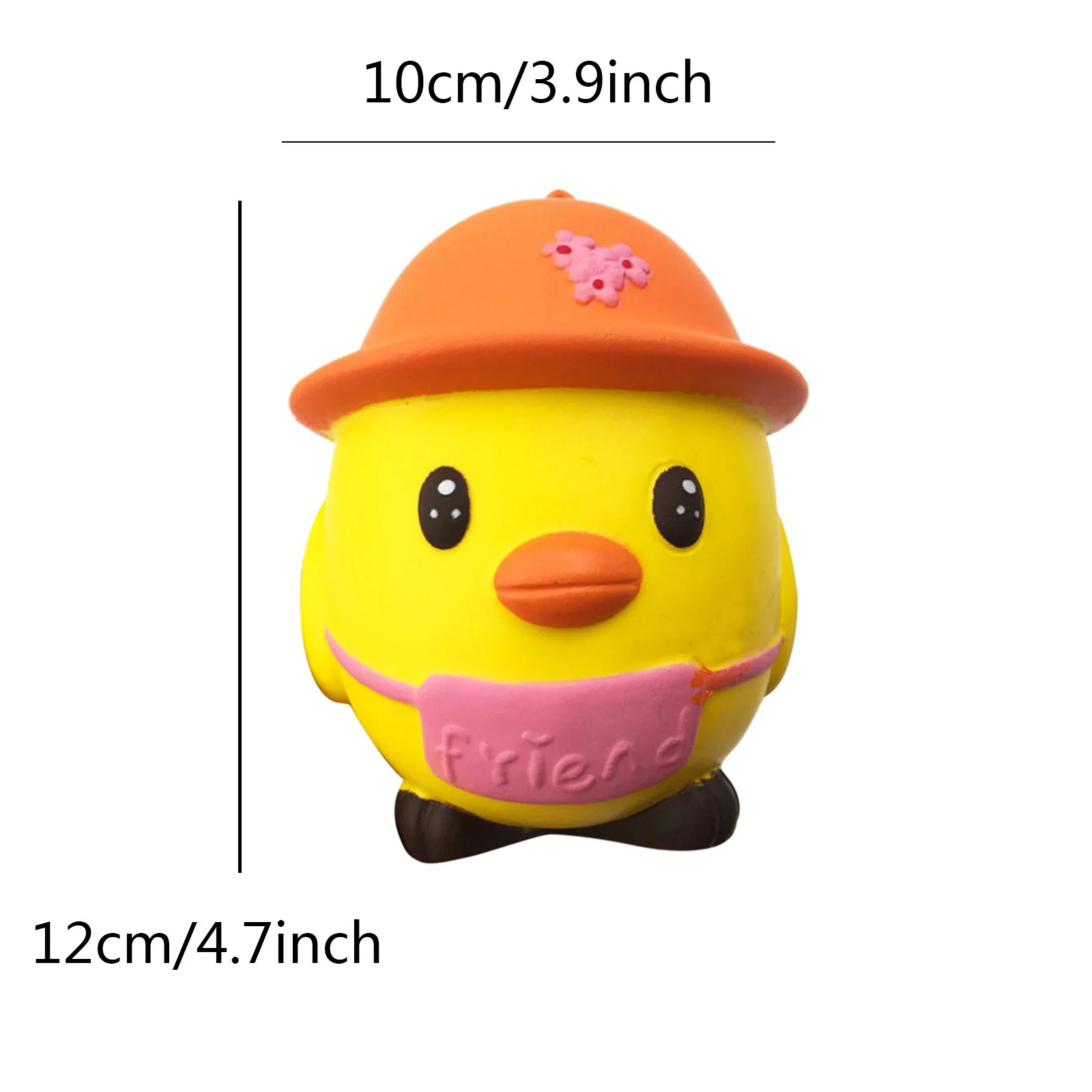 

Kawaii Fidget Toys Pop Yellow Chicken Cream Scented Sticky Slow Rising Press Strap Kid Decompression Toy Stress Relief Toys #01