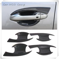 For Kia Cerato Forte K3 2019 2020 Exterior Accessories ABS Carbon Style Door Handle Bowls Cover Trim 4pcs Car Styling