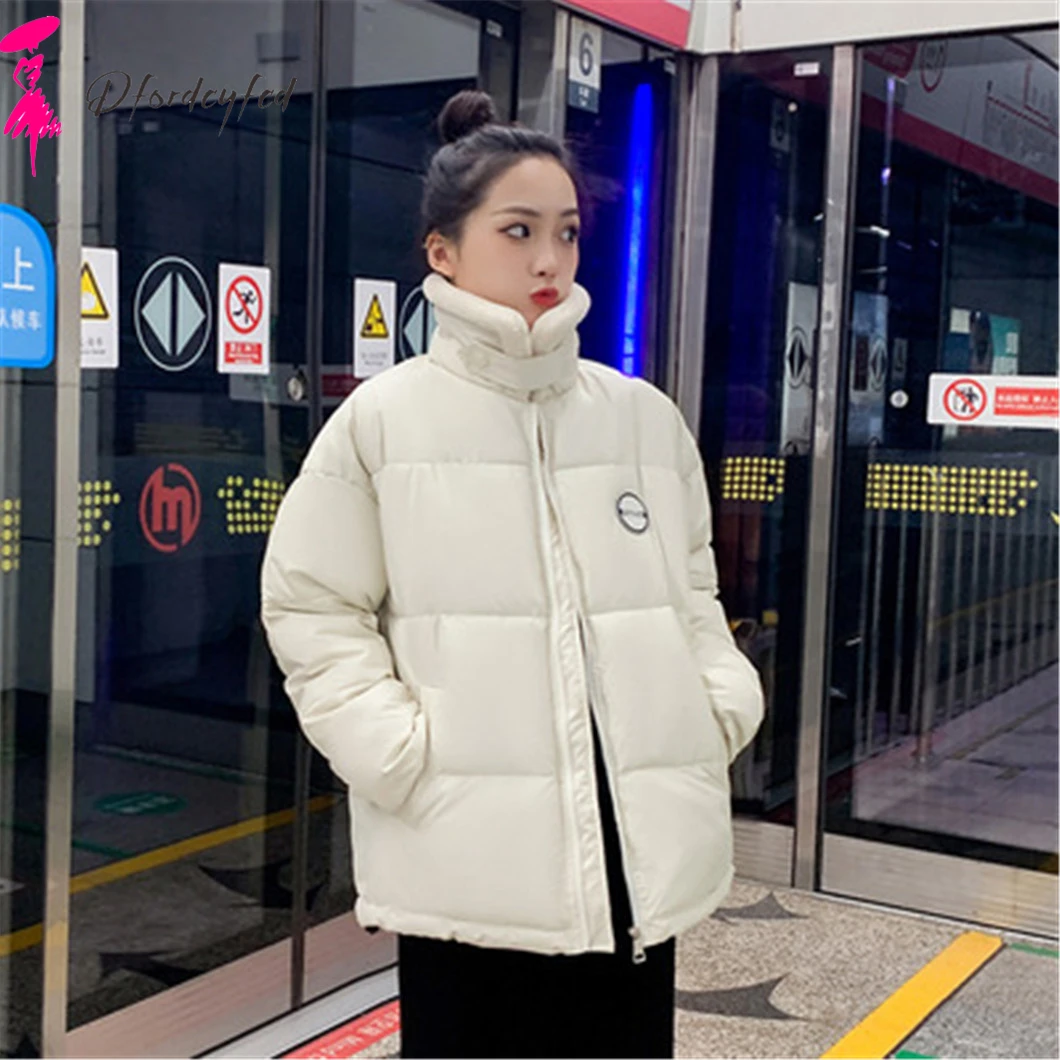 

2021 New Autumn Winter Parkas Women Clothes High Quality Lamb Wool Plus Velvet Thick Cotton Jacket Women New Style Thick Z696