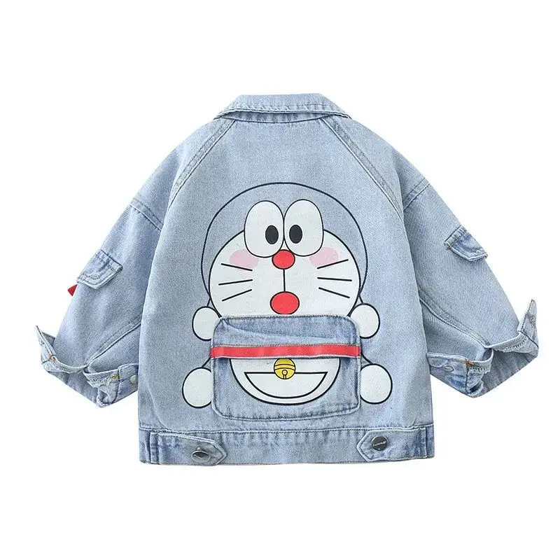 Весенне-Осенняя детская куртка Ковбойское пальто Джинсовая для маленьких