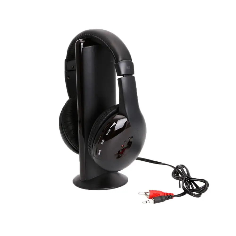 5 в 1 Hi-Fi FM-радио Беспроводные наушники гарнитуры для ТВ DVD MP3 CD MP4 PC | Электроника