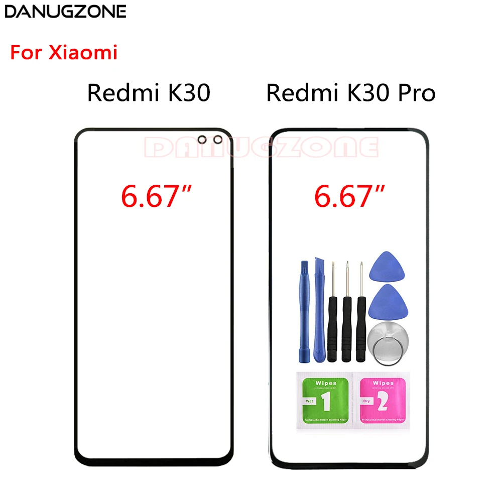 Сенсорный экран Переднее стекло объектив для Xiaomi Redmi K30 / PRO ЖК дисплей