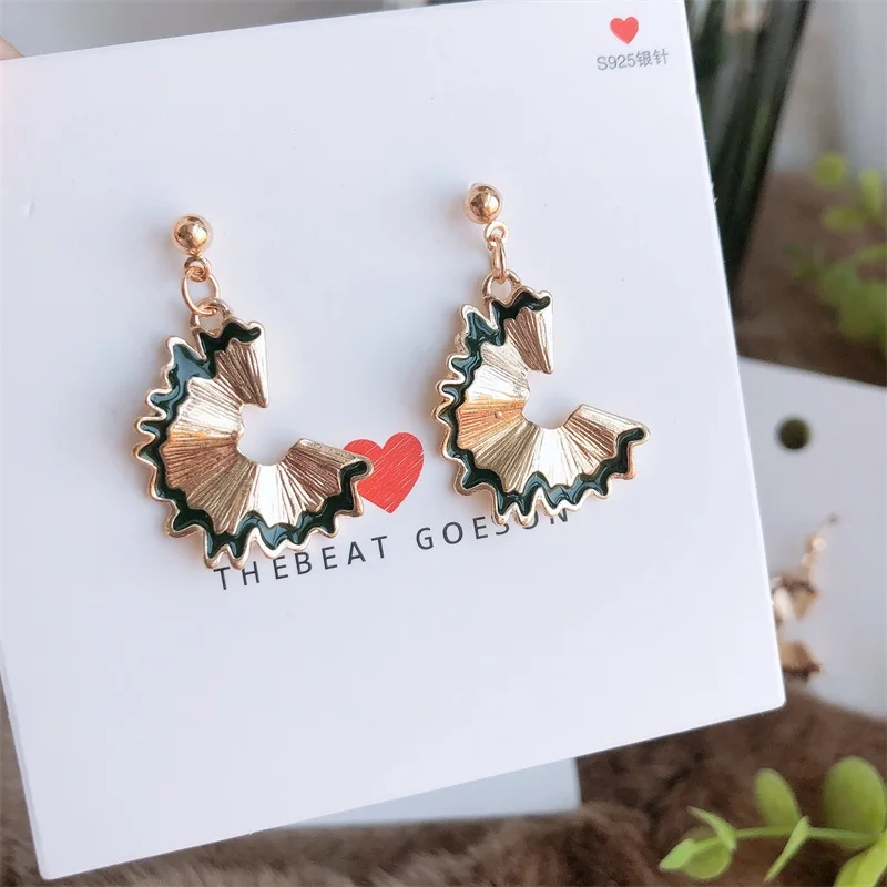 Симпатичные серьги карандаш 2020 точилка для стружек индивидуальные