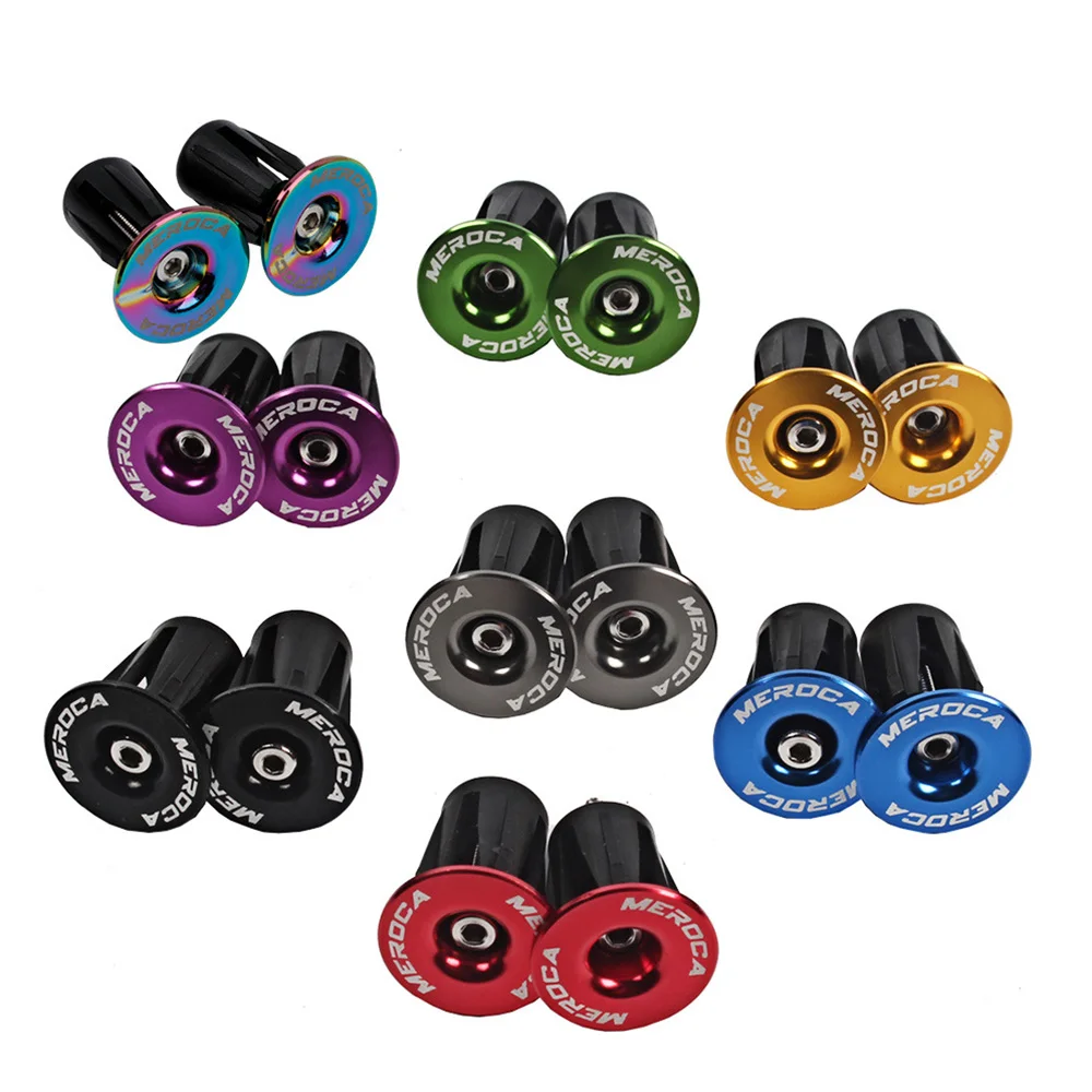 

1 Pair Bike Grips Cap Plugs Aluminium Alloy MTB Handlebar Grips Plugs For Bicycle Handlebar Accessory