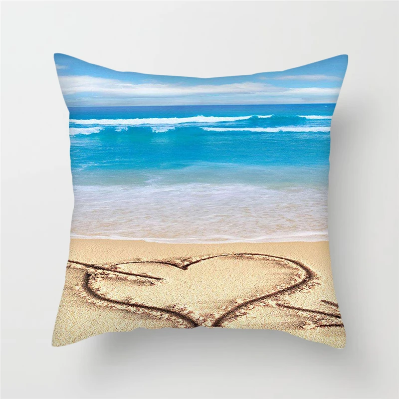 Разноцветная декоративная подушка Fuwatacchi мягкая с изображением морского дерева