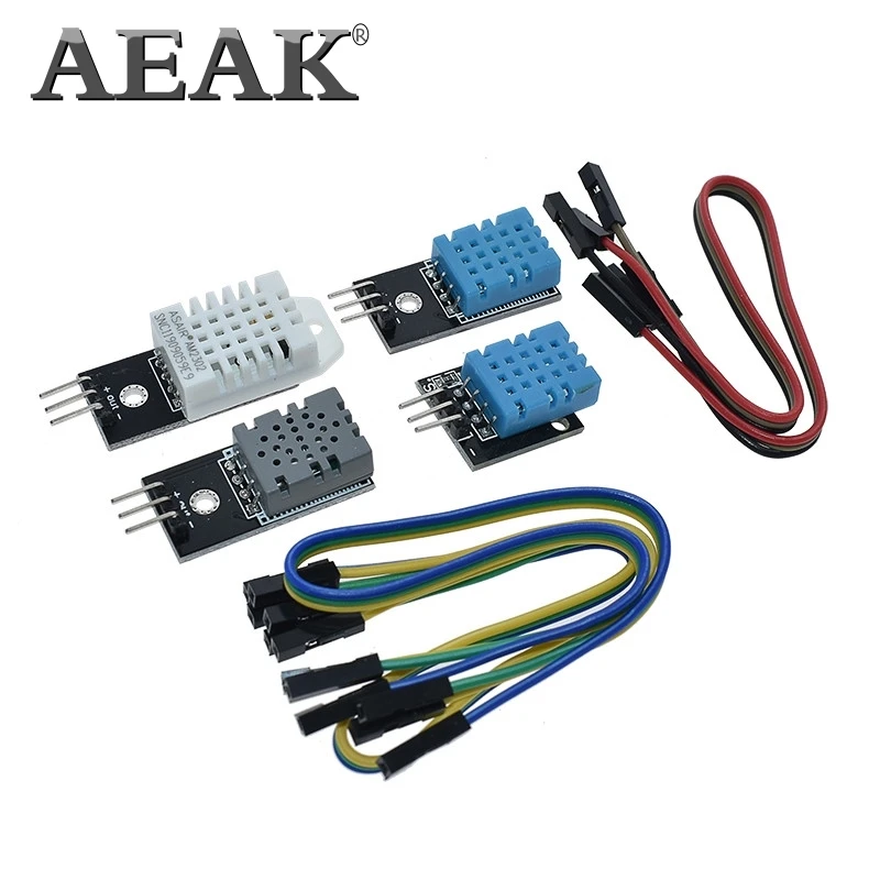 AEAK 1 шт. DHT11 DHT22 DHT-11 DHT-22 AM2320 MW33 цифровой датчик температуры и влажности с кабелем для Arduino