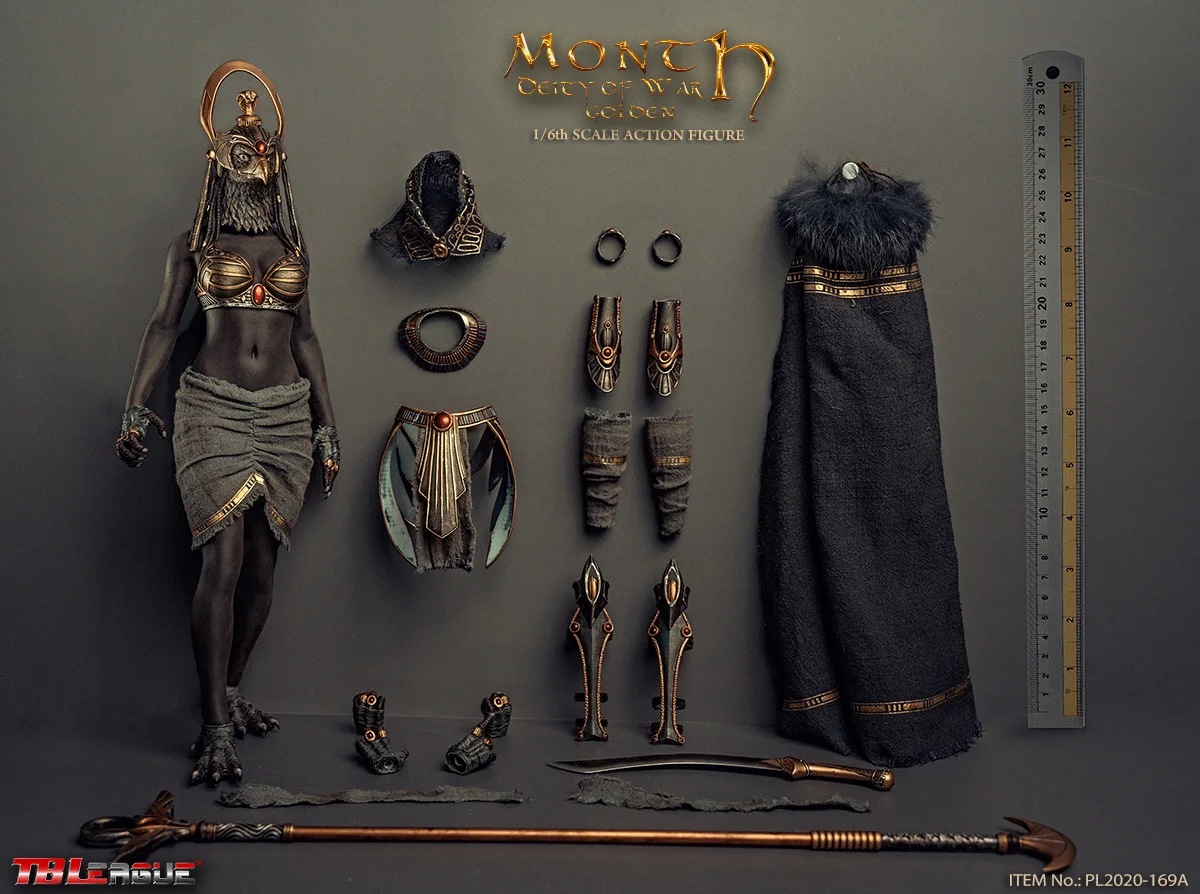 TBLeague PL2020 169A Phicen бесшовная фигурка Древнего Египта месяца Deity of War Золотая 1/6|neca