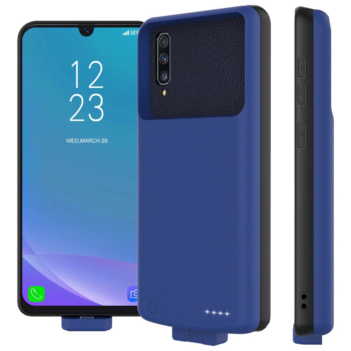 Для samsung Galaxy A50 7000mAh зарядное устройство чехол Магнитный внешнее резервное зарядное устройство power Bank защитный чехол с петлей Fundas