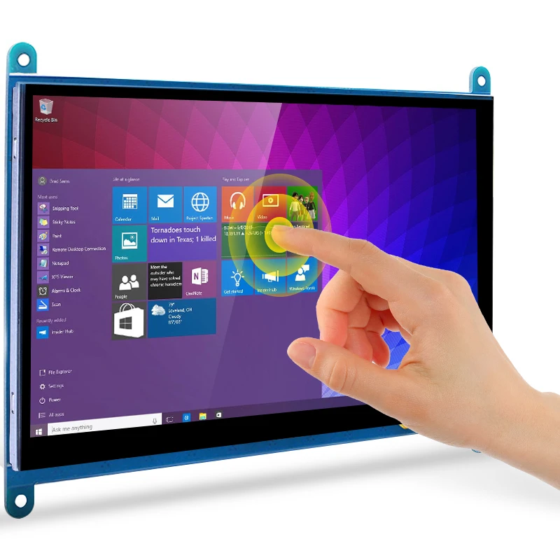 7 дюймов Raspberry Pi 4B /3B +/3B сенсорный Экран 1024*600 800*480 ЖК дисплей Дисплей