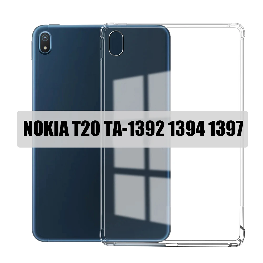 

For Nokia T20 10.4 2021 Nokia t20 TA-1392 TA-1394 TA-1397 Soft Silicon Case Cover Back Protective Tablet Cover Protect Shell