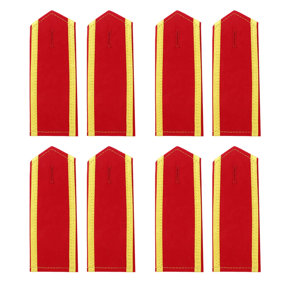 Эполеты с красными наплечниками 4 пары унисекс военный значок школьники