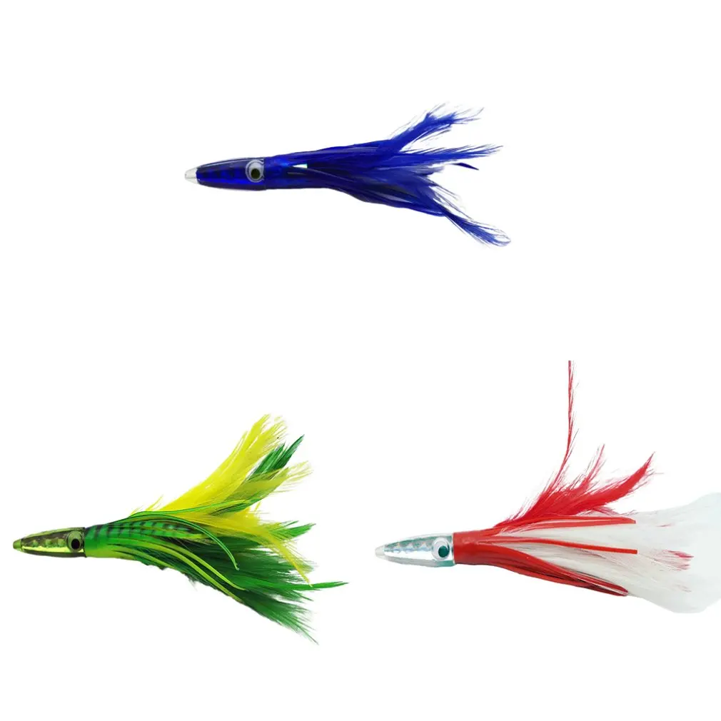 

Trolling bait acrylic sea fishing octopus headband feather skirt suluya Bait trolling bait feather skirt