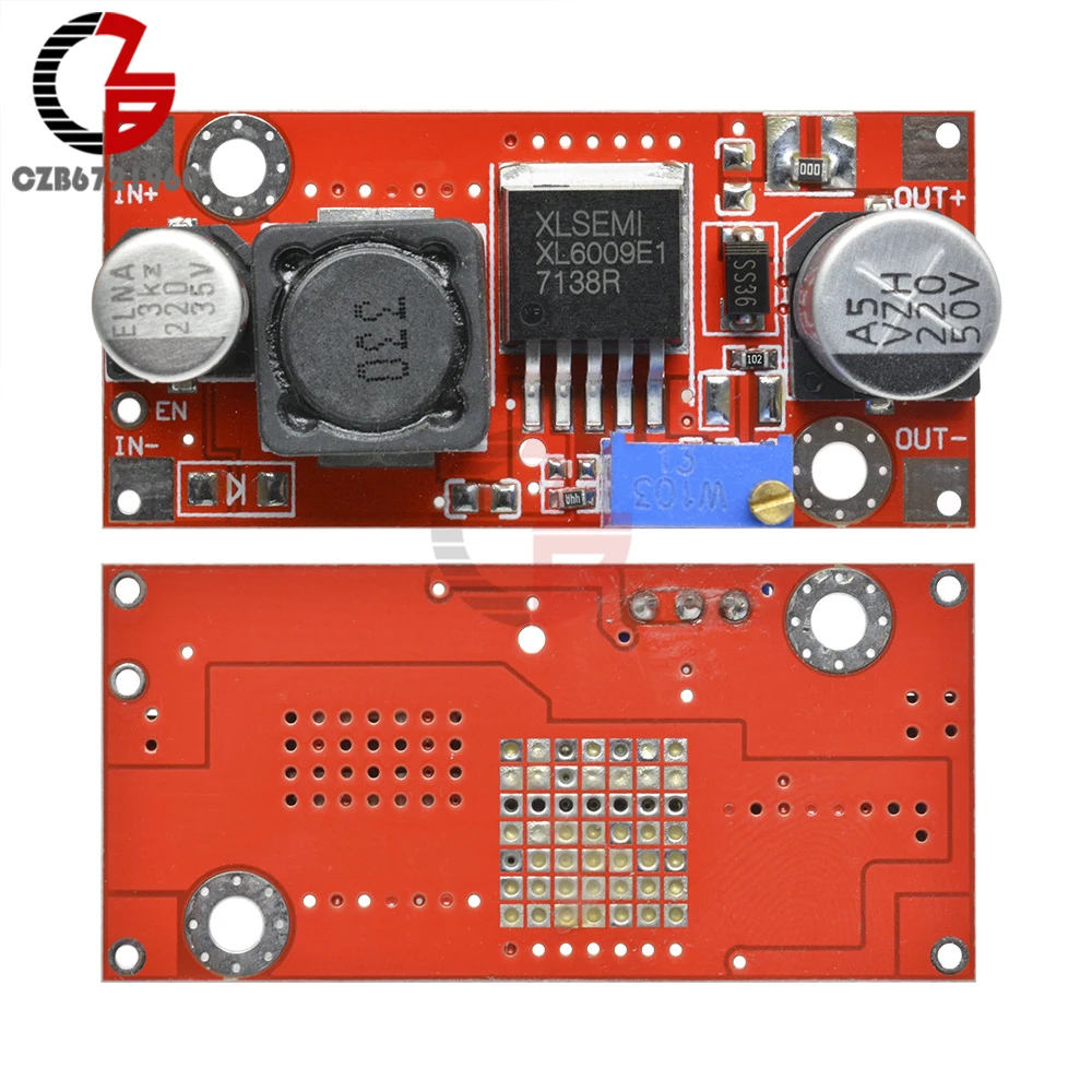 Повышающий преобразователь XL6009 Регулируемый повышающий 3 32 В до 5 35 Модуль
