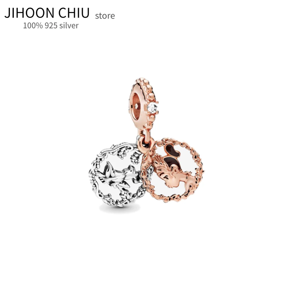 

Authentic 100% 925 sterling silver DIY beads fit original Pandora charms silver 925 Bracelet for women fashion jewelry