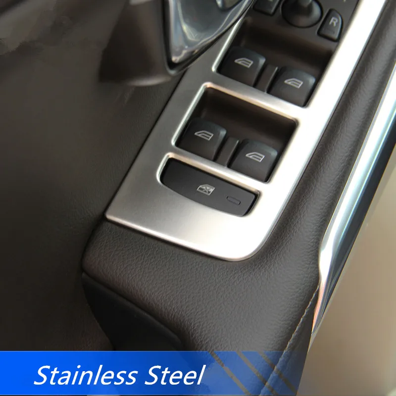 CNORICARC кнопки из нержавеющей стали для подлокотника двери автомобиля панель