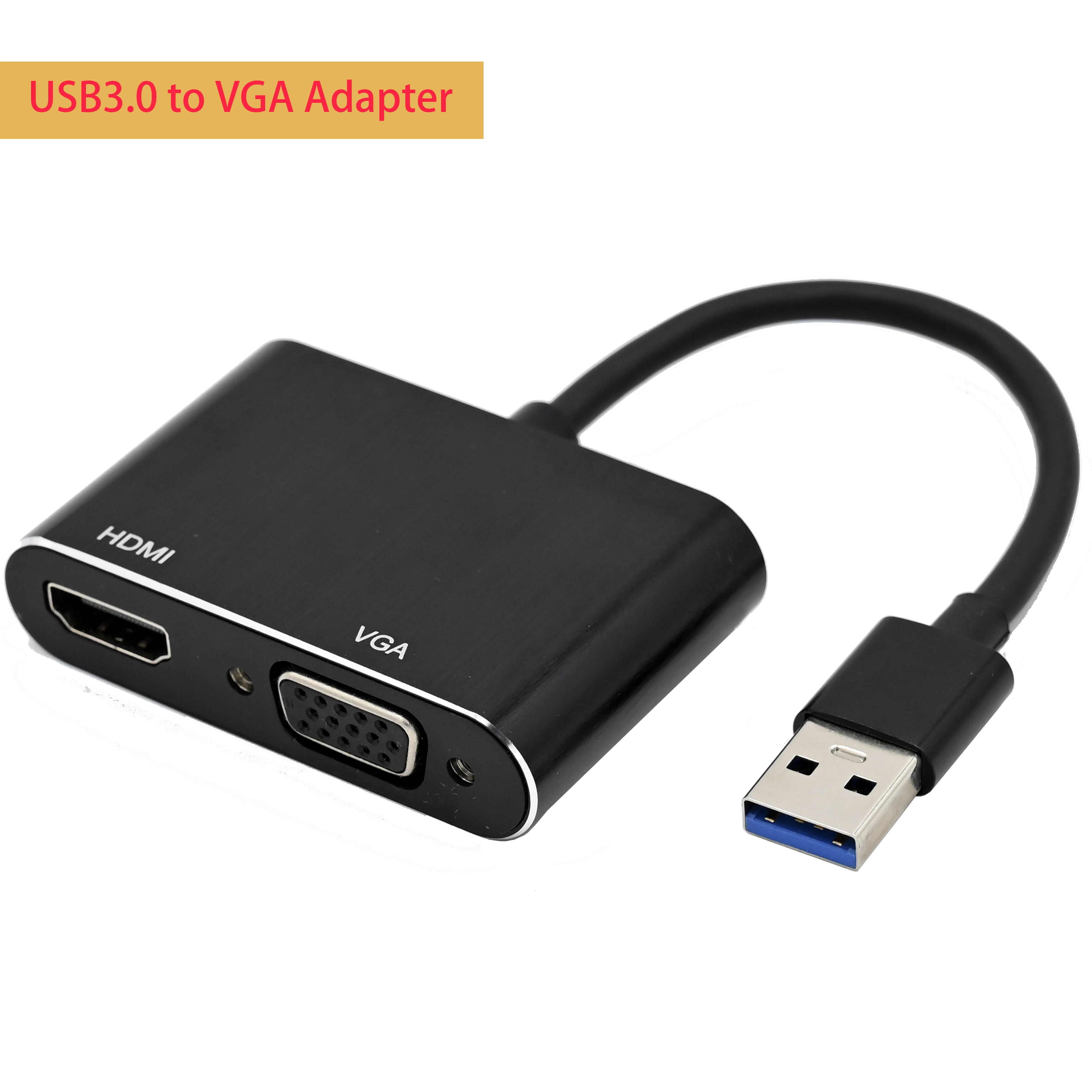 HDMI VGA адаптер USB3.0 к видео конвертер дисплей Plug Play HUB расширение подключения USB VGA/HDMI