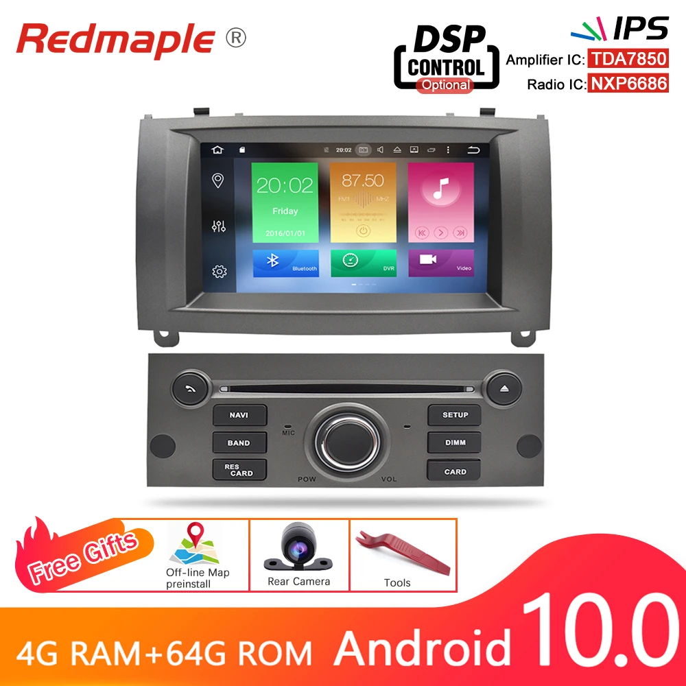 Автомобильный DVD плеер мультимедийная стерео система на Android 10 0 с 7 &quotэкраном GPS Wi