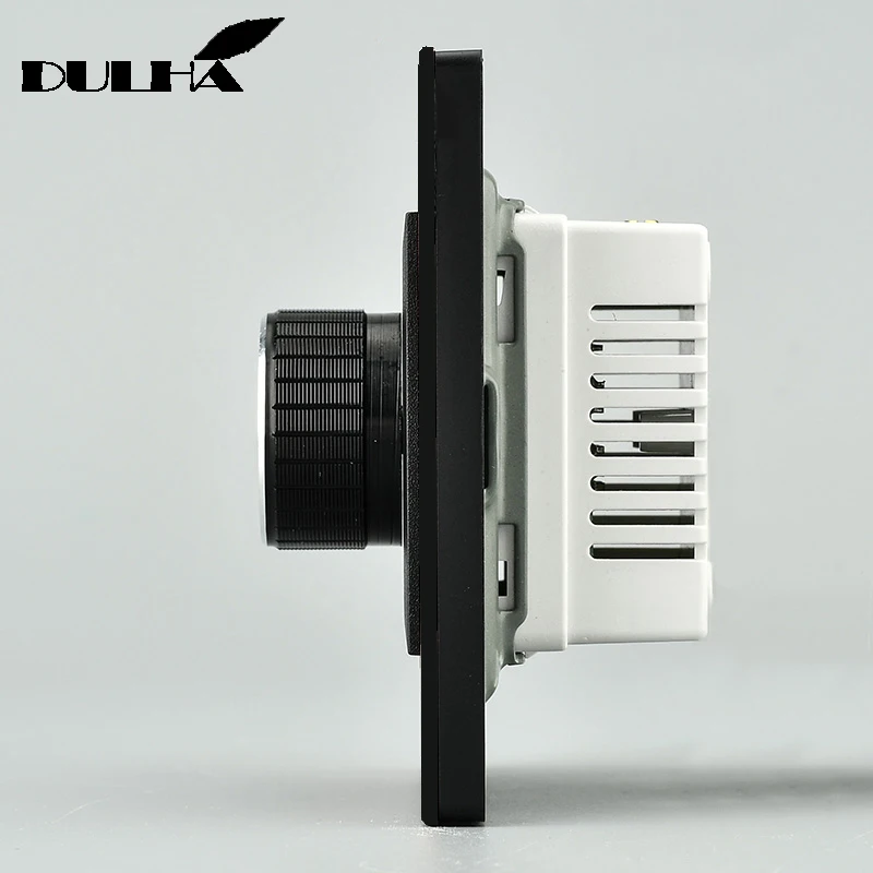 

AC220V 10A Wall Speed Dimmer Switch, Adjustable On/Off Ceiling Fan Speed Dimming Switches, Luxury Brushed Satin Aluminum Panel