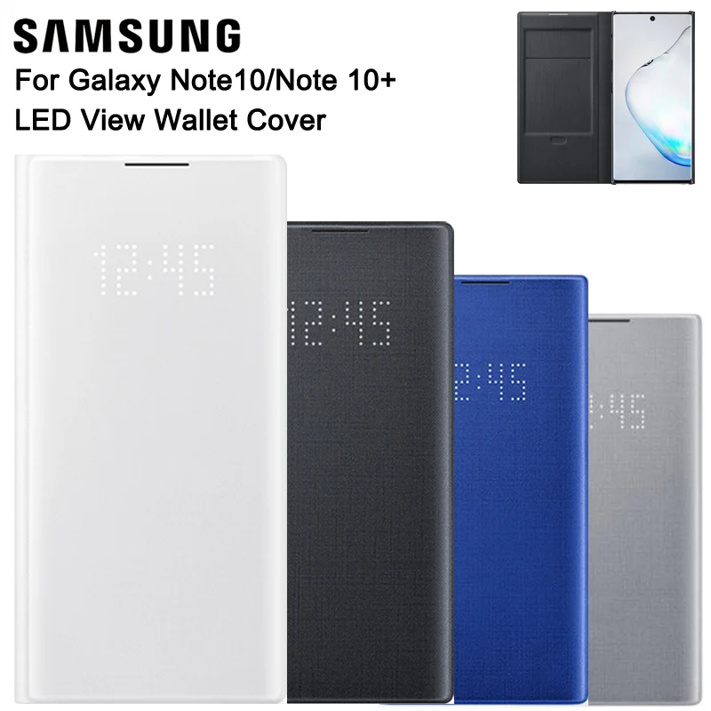 Samsung оригинальный LED умный чехол для телефона GALAXY Note 10 Note10 Plus Тонкий флип