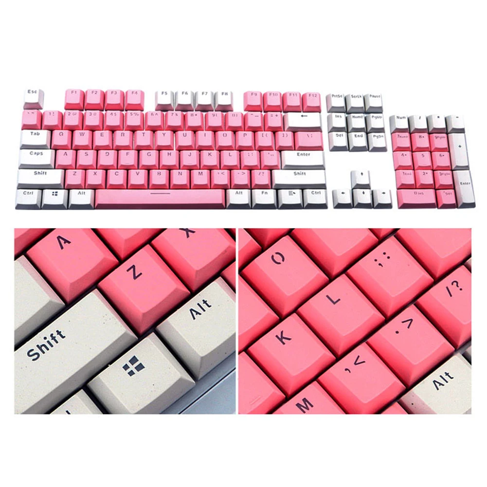 PBT заказной практичный ключ 104 смешанный двойной цвет игровые эргономичные