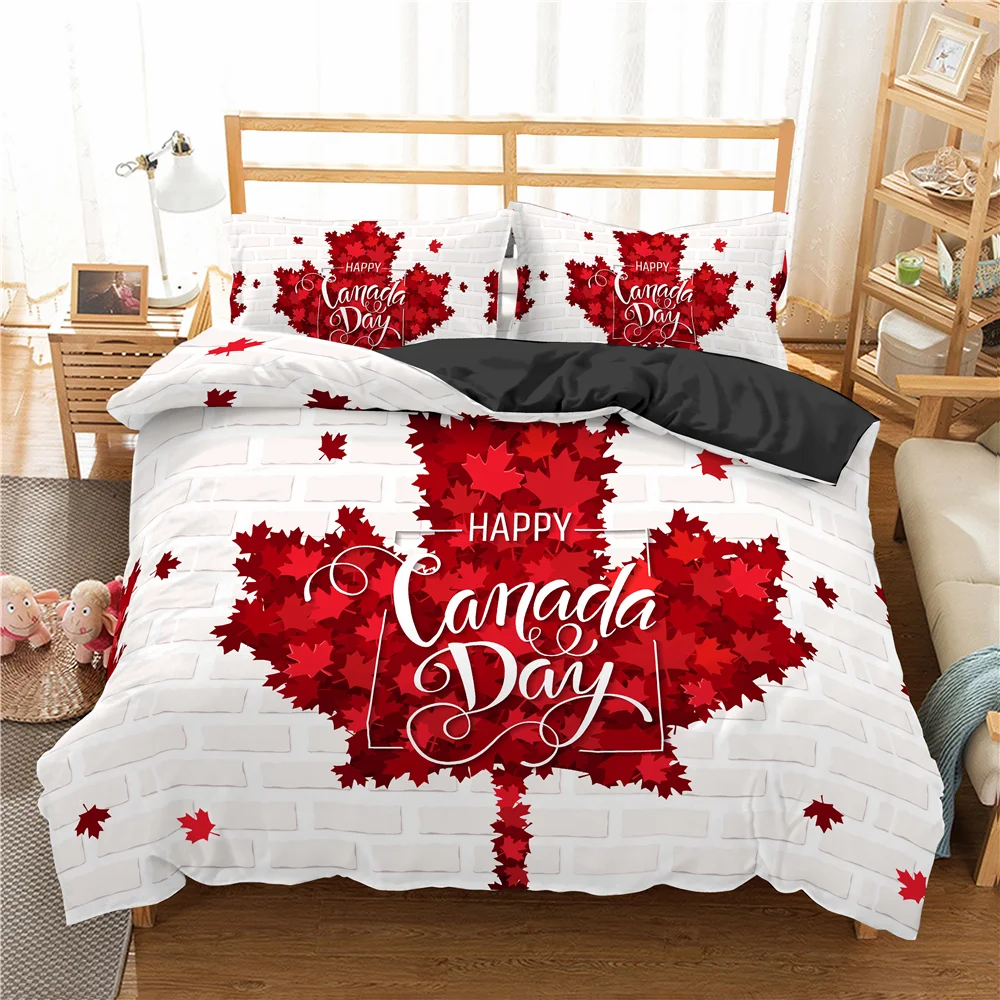 

Toronto Maple Leafs Bedding Set Printed Comforter Duvet Cover 240x220 Boy 100% Microfiber Quilt Cover 160x200 Twin Size Bedding