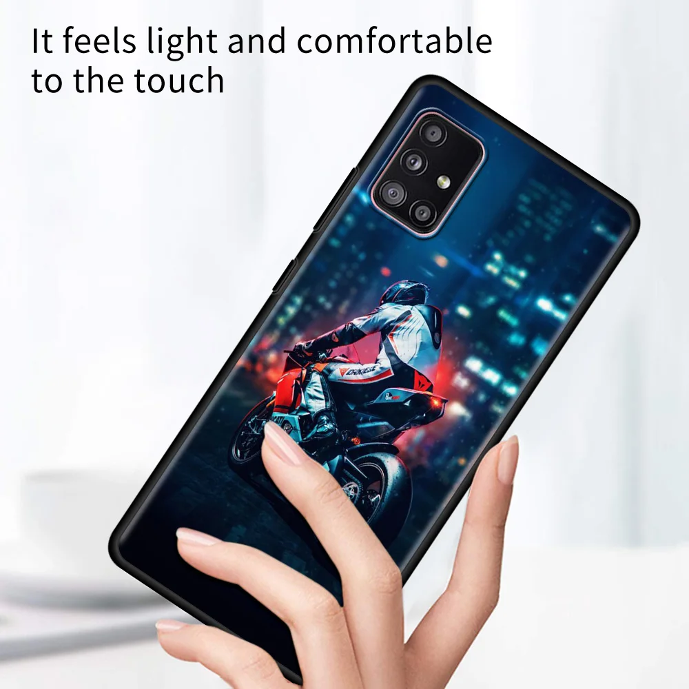 phone case for samsung a51 a71 a52 a12 a21s a21 a32 a72 a42 a41 a31 a11 a03 a02 a01 moto cross motorcycle sports tpu fundas free global shipping