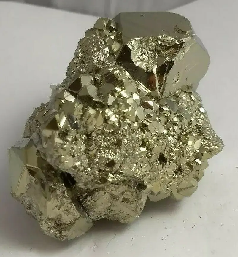 

Gorgeous iron pyrite crystal cluster specimen, Peru Fools gold