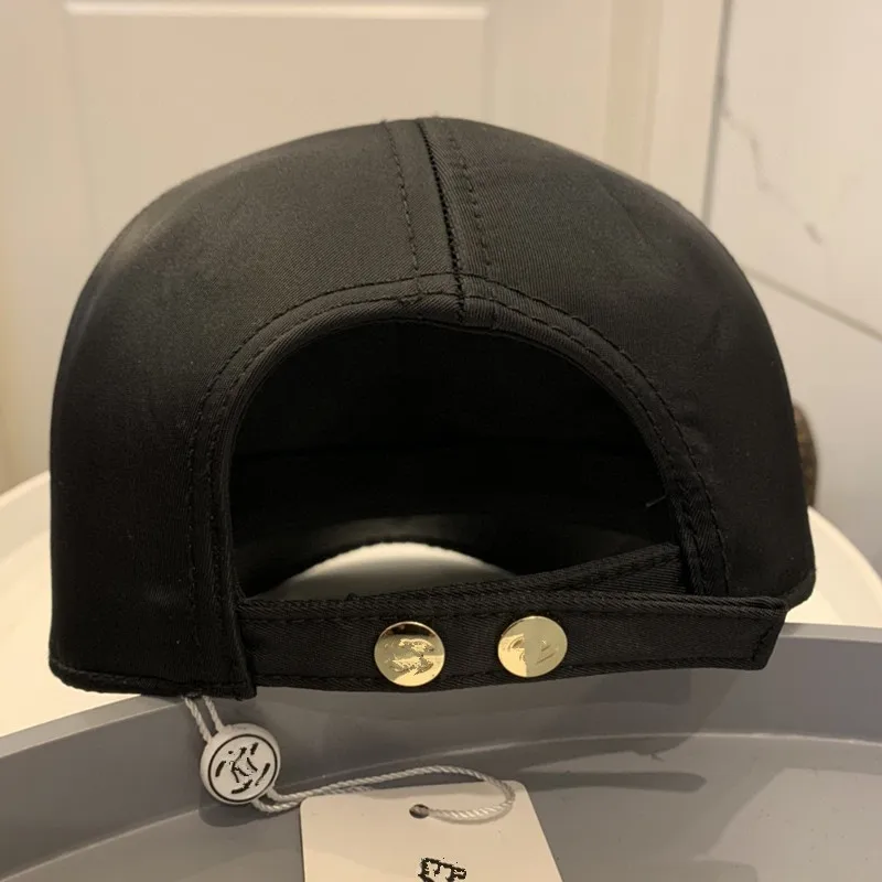 

Branded Black Nylon Baseball Cap for Women Men Casual Fashion Snapback Hats Unisex Outdoor Sport Baseball Cap Embroidered Hats