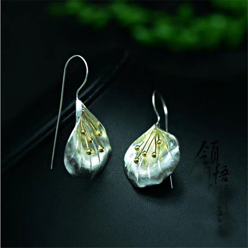 

VENTFILLE 925 Sterling Silver New Fashion Flower Woman Drop Earrings Jewelry Pendientes Brincos Fashion Jewelry Gift