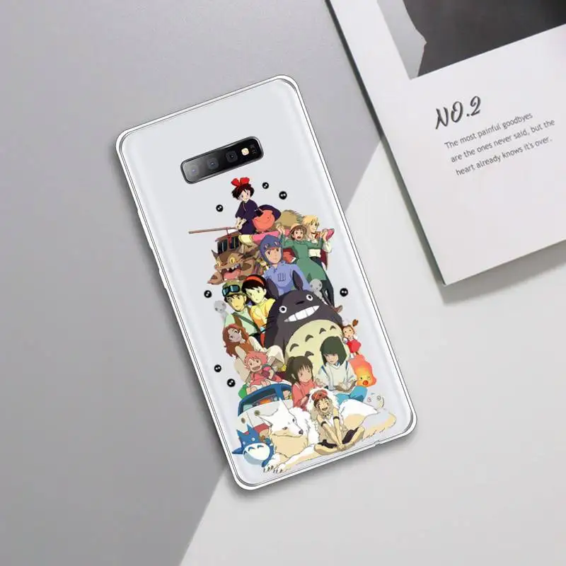 

Spirited Away Phone Case Transparent For Samsung Galaxy A 71 21s S note 8 9 10 plus 20 ultra