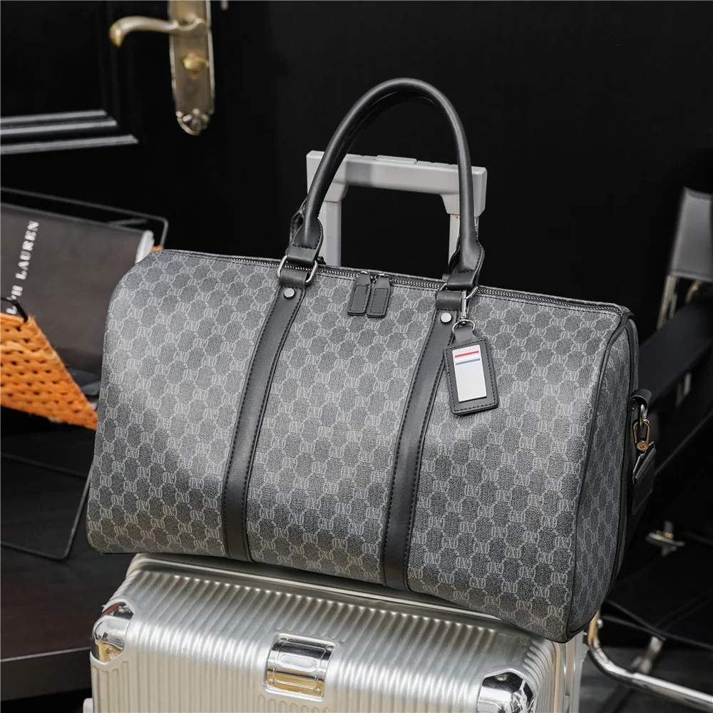 Beste Luxe Plaid Ontwerp Mannen Reizen Plunjezak Grote Capaciteit Handtas Weekend Reis Boarding Gym Tassen Fitness Organizer Sac De Voyage