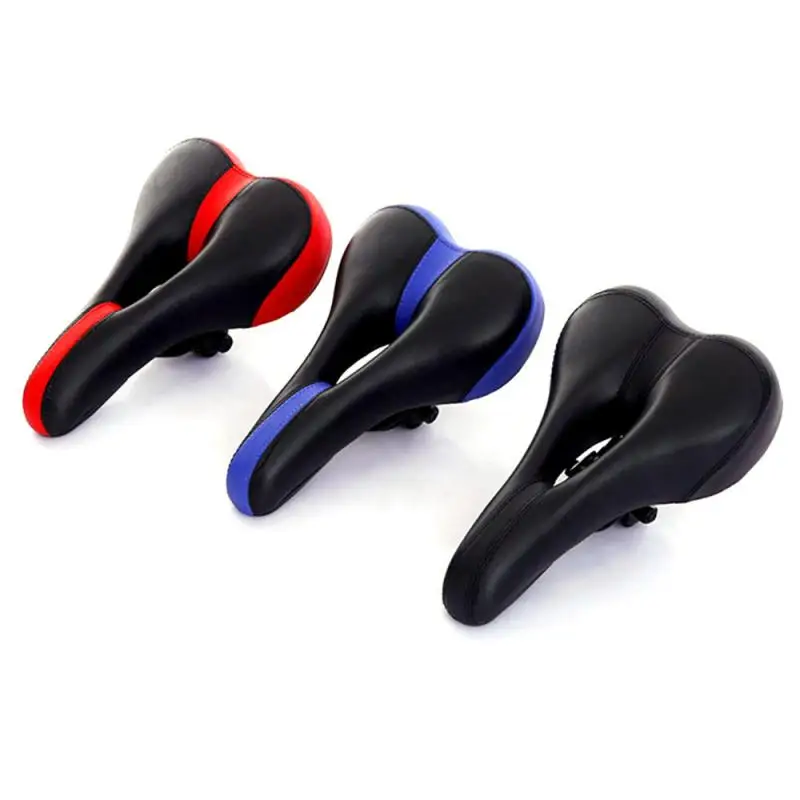 

1Pcs Bicycle Cushion Mountain Bike Road Bike Hollow Breathable Comfortable Saddle Riding Equipment Shockproof Saddle 3 Colors