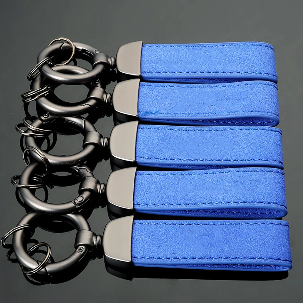 

Car Suede Keychain for BMW F10 F11 G30 F30 F32 car universal key pendant High quality fluffy material Car mark remote keychain